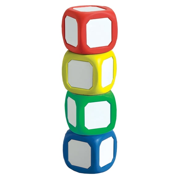 Learning Advantage Write-On Wipe-Off Dice - Small - Set of 4