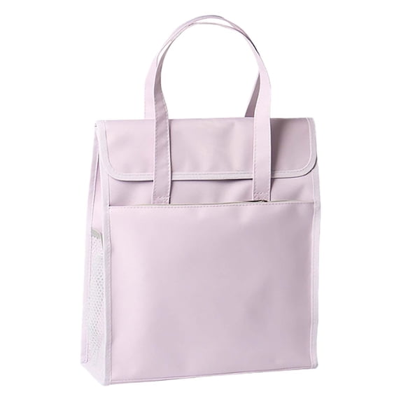 Learning Bag File Folder Tote Bag with Handle Portable Document Organizer Box for Letter Size File Folder Folding File Case for D