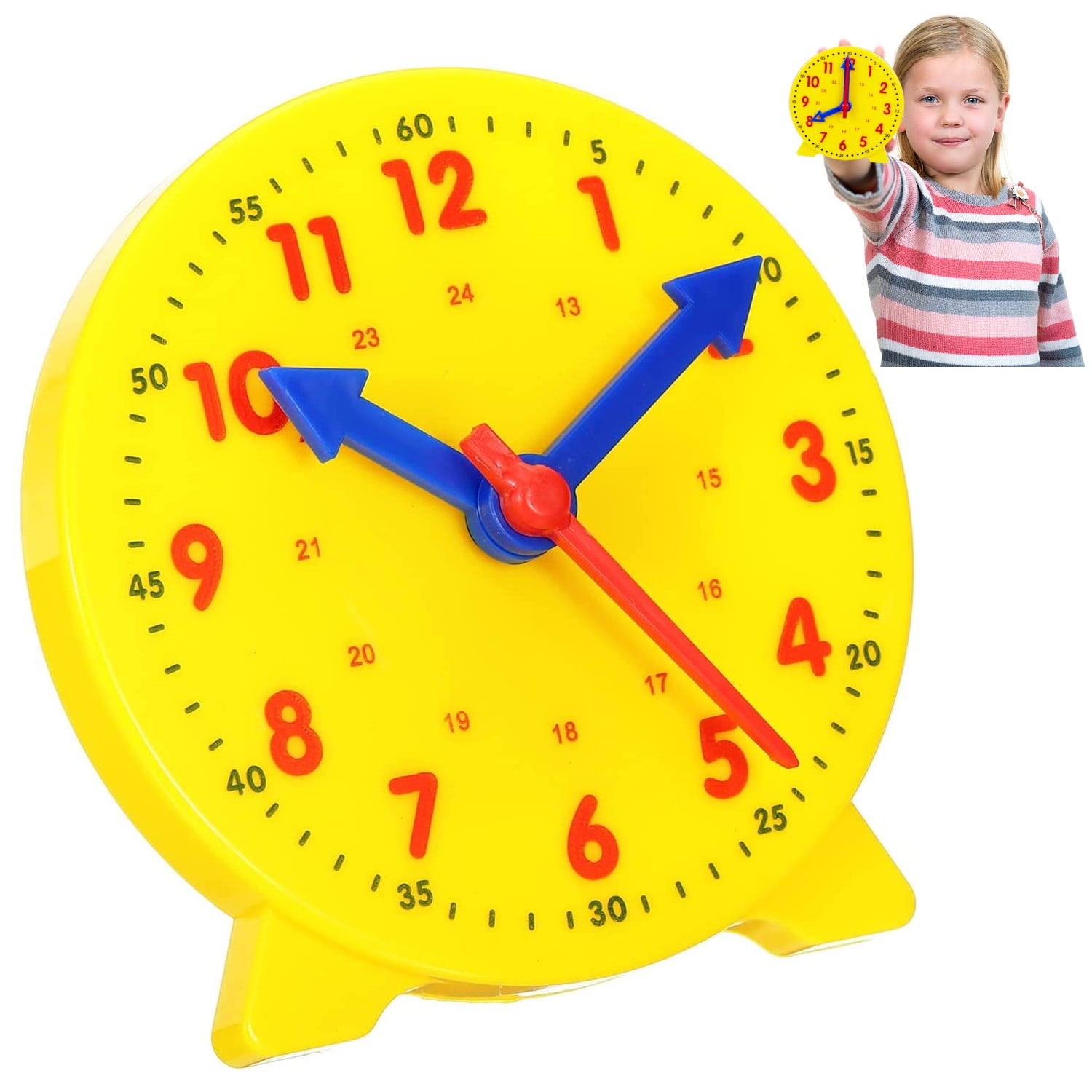 Learning Clock for Kids, Demonstration Teaching Clock Telling the Time Clock Educational Toys