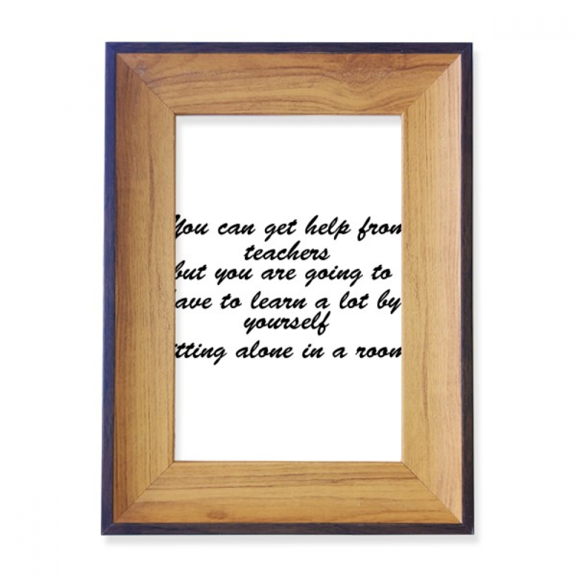 Learning Depends On Yourself Photo Frame Exhibition Display Art Desktop Painting