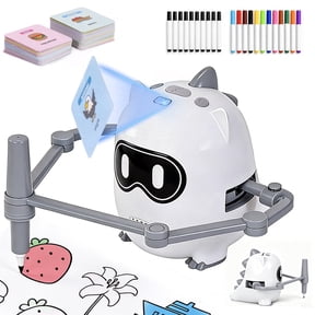 Learning Drawing Robot for Kids, Educational Robot Toys with Voice Interaction, Montessori Painting Smart Robots for Boys Girls birthday gifts Age 2-3-4
