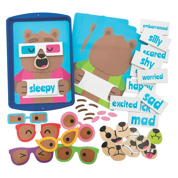 Learning Emotions Magnet Activity Set - Educational - 47 Pieces