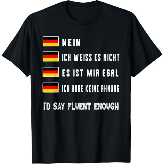 Learning German Shirt Funny Deutsch Student Speaking German T-Shirt