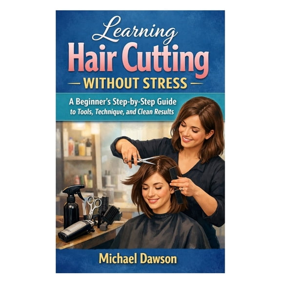 Learning Hair Cutting Without Stress: A Beginner's Step-by-Step Guide to Tools, Technique, and Clean Results, (Paperback)