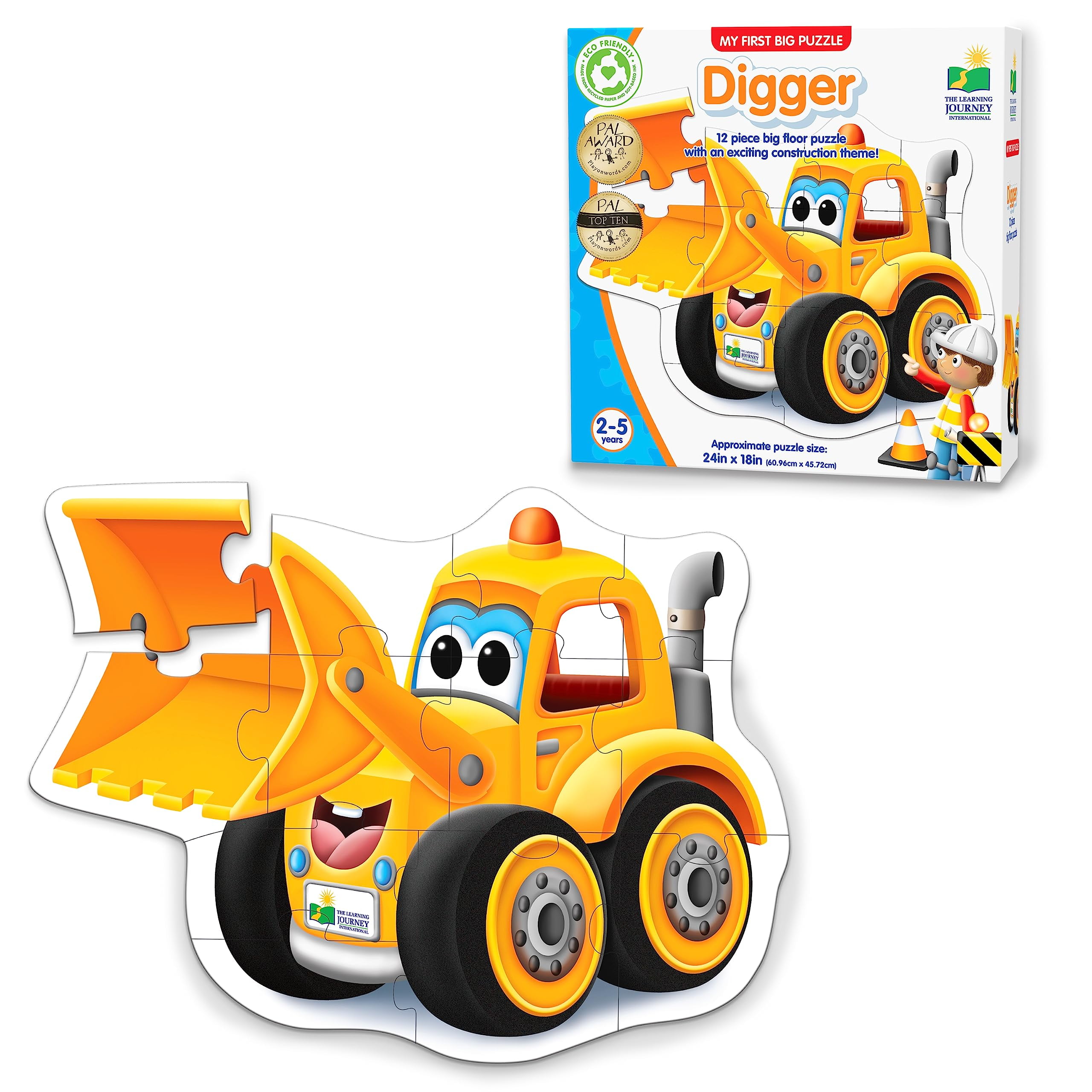 Learning Journey International AIF4 My First Big Vehicle Floor Puzzle