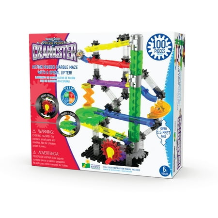 The Learning Journey – Techno Gears – Marble Mania – Crankster 3.0 100+ Pieces – Kid Toys & Gifts for Boys & Girls Ages 6 Years and Up – Award Winning Toy - STEM