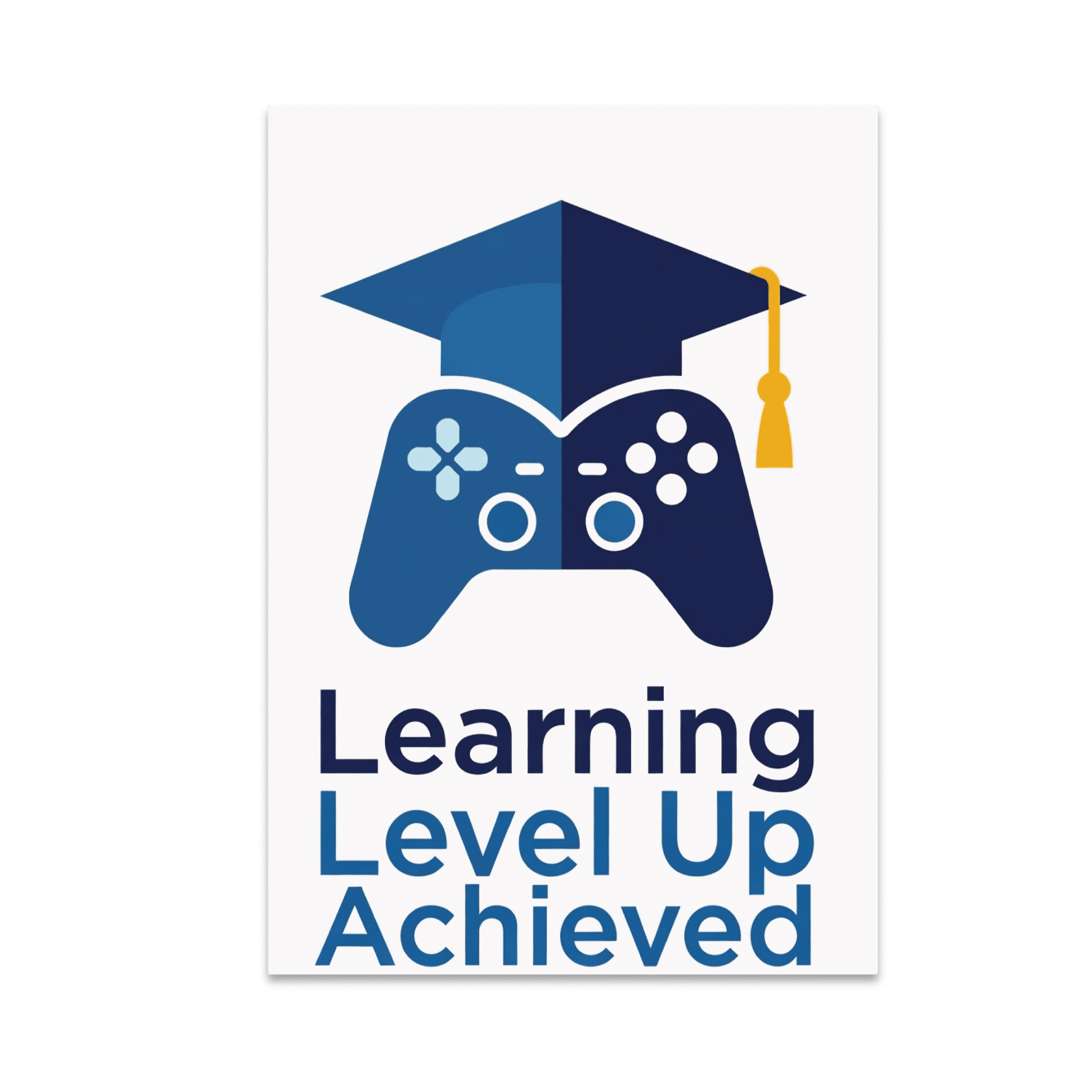 Learning Level Up Achieved Wall Art - Gamified Education Enthusiast ...