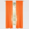 thumbnail image 1 of Learning Linens Solid Color 84-inch Microfiber Rod Pocket Curtain, 1 of 5
