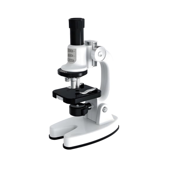 Learning Microscope for Ages 5-13 High Magnification 100-1200x Portable Safe Science Tool