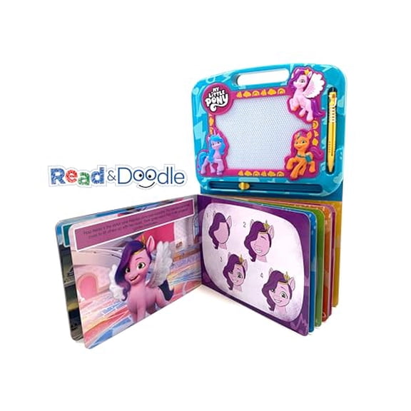 Pre-Owned My Little Pony - Activity Book Learning, Writing, Sketching with Magnetic Drawing Doodle Pad for (Hardcover) by Phidal Publishing