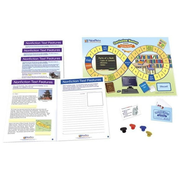 Learning Nonfiction Text Features Learning Center Game, Grade 3-5