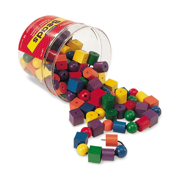 Learning Resource Beads in a Bucket, 108 Pieces