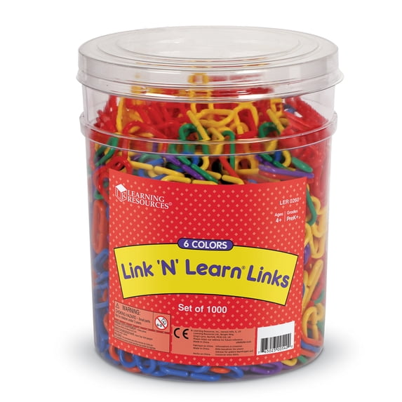 Learning Resource® Link 'N' Learn® Links: 6 colors, Set of 1000