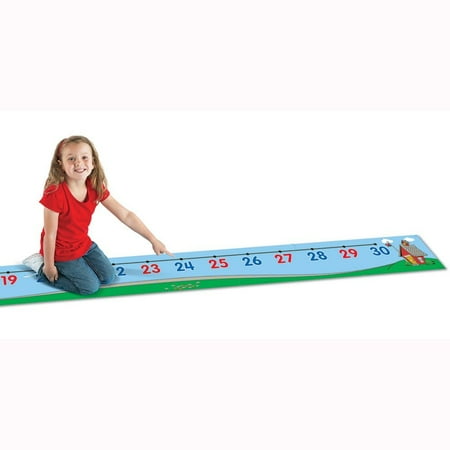 Learning Resources 0-30 Number Line Floor Mat, Math Manipulatives, Ages 5+, LER0935