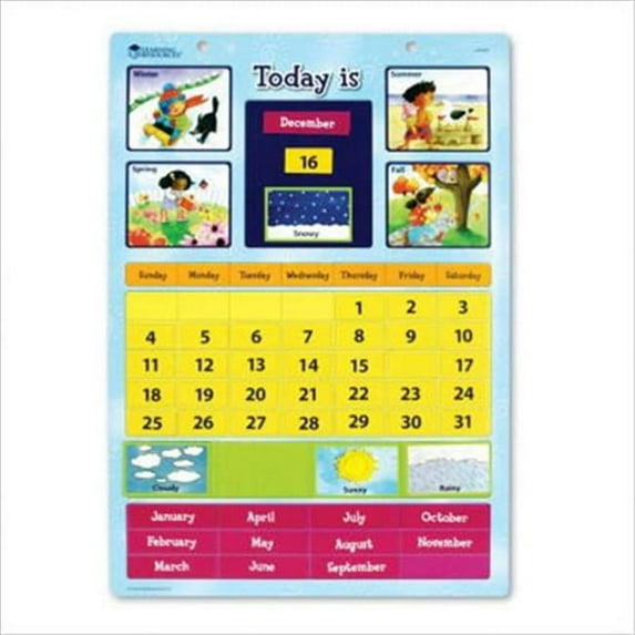 Learning Resources 032-1947 Magnetic Calendar