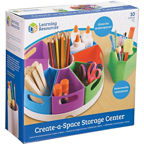 Learning Resources 10-piece Storage Center - 4.6" Height x 12" Width x 12" Length - Multi - 8 / Each | Bundle of 10 Each