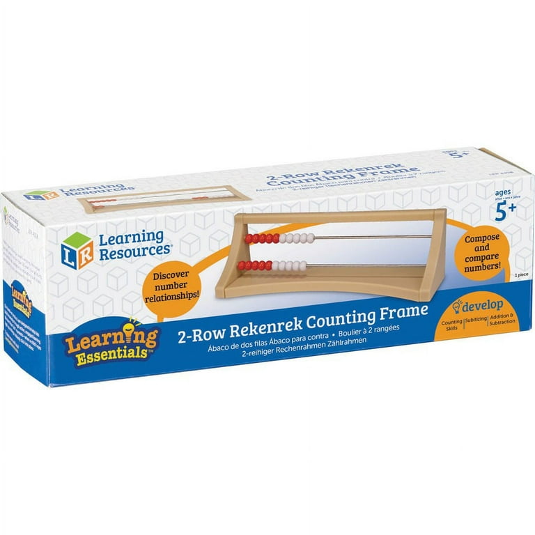 Learning Resources 2 Row Rekenrek Counting Frame - Skill Learning: Counting, Addition, Subtraction, Visual, Number Recognition, Fine Motor - 5 Year & Up - Multi Learning Resources 2 Row Rekenrek Counting Frame - Skill Learning: Counting, Addition, Subtraction, Visual, Number Recognition, Fine Motor - 5 Year & Up - Multi