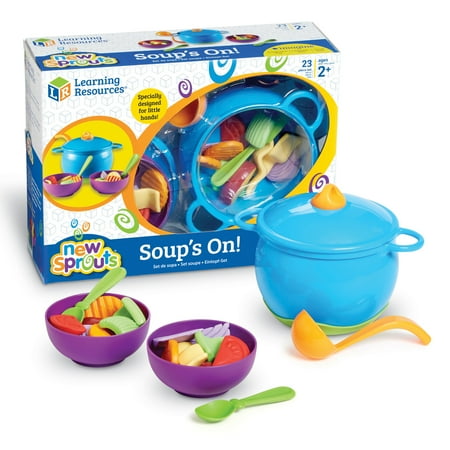 Learning Resources New Sprouts Soup's On!, Pretend Play Food, Ages 18 Months +