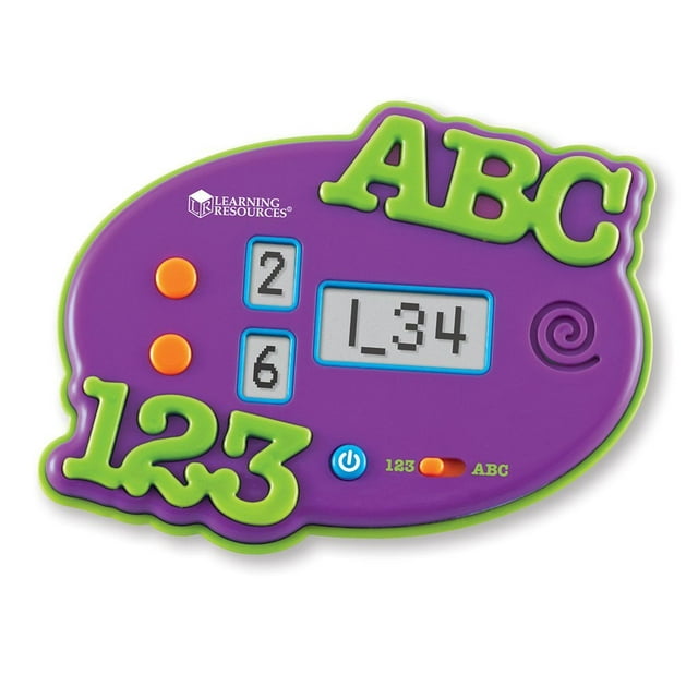Learning Resources ABC/123 Electronic Flash Card, 4-in-1 Learning Games, Ages 3+
