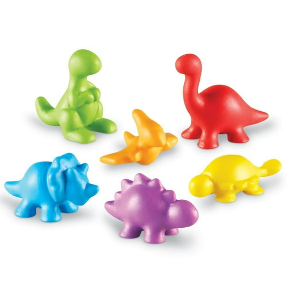Learning Resources Back In Time Dinosaur Counters - 72 Pieces, Boys and Girls Ages 3+ Dinosaurs for Toddlers, Dinosaurs Action Figure Toys