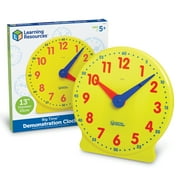 Learning Resources, LRN2094, Big Time Demonstration Clock, 1 Each, Multi