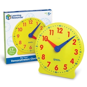 Learning Resources, LRN2094, Big Time Demonstration Clock, 1 Each, Multi