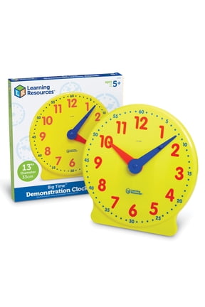 , LRN2094, Big Time Demonstration Clock, 1 Each, Multi