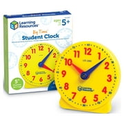 Learning Resources Big Time Student Clock, Time Telling Toys, Classroom Accessories, Teaching Aids, Ages 5 6 7 year old+