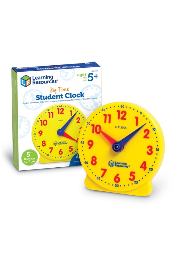 Big Time Student Clock, Teaching & Demonstration Clock Ages 5 and Up