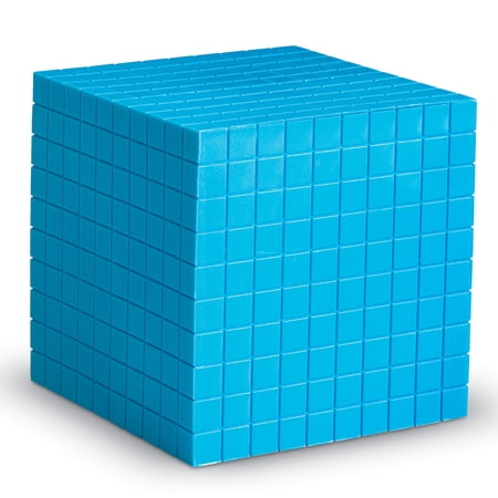 Learning Resources Blue Plastic Base Ten Cube, Early Math, Homeschool, Counting Toys, Ages 6+