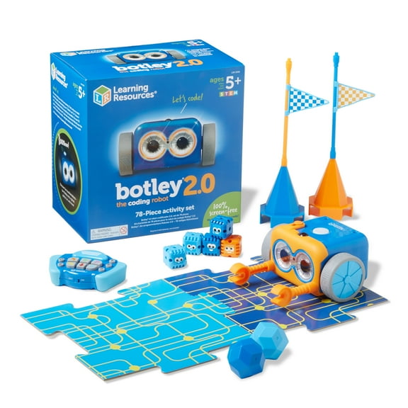 Learning Resources Botley the Coding Robot 2.0 Activity Set - Code Games For Boys And Girls, Ages 5+