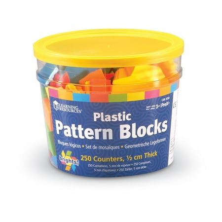 Learning Resources Brights! Pattern Blocks, 250 Blocks, Ages 3+ price history and forecast - Learning Resources LER3550