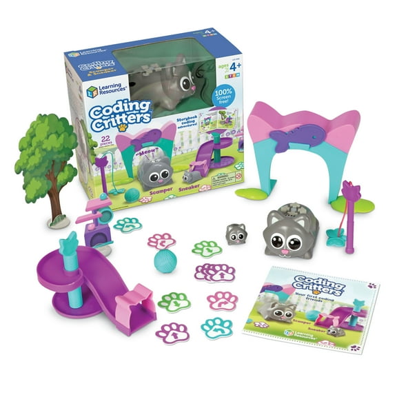 Learning Resources Coding Critters Scamper & Sneaker, Interactive Coding Toy, Ages 4+