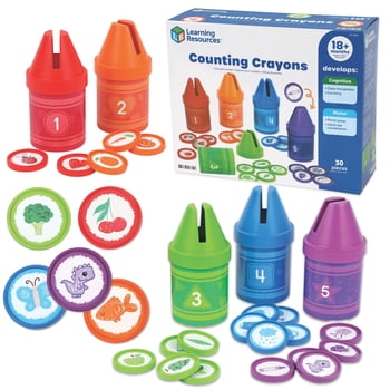 Learning Resources Counting Crayons - Counting Activities, Ages 18 Months +