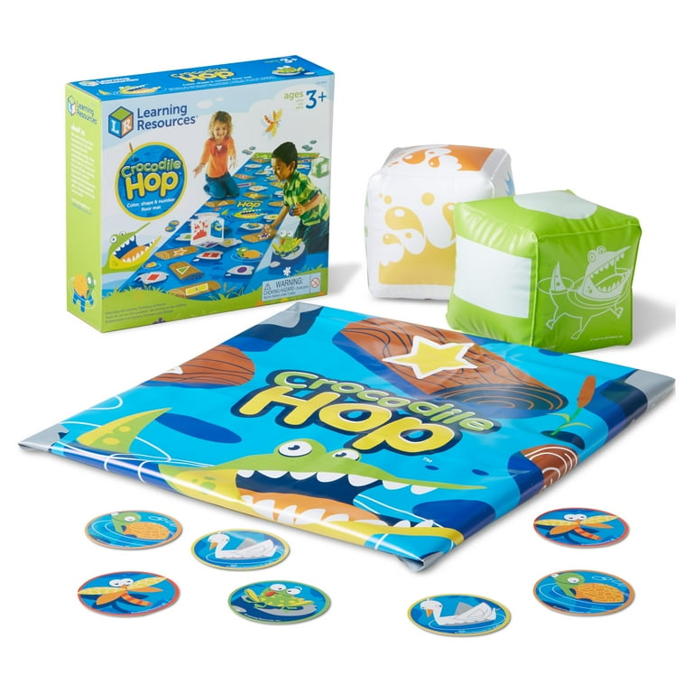Learning Resources Crocodile Hop Floor Game, Math Games for Kids