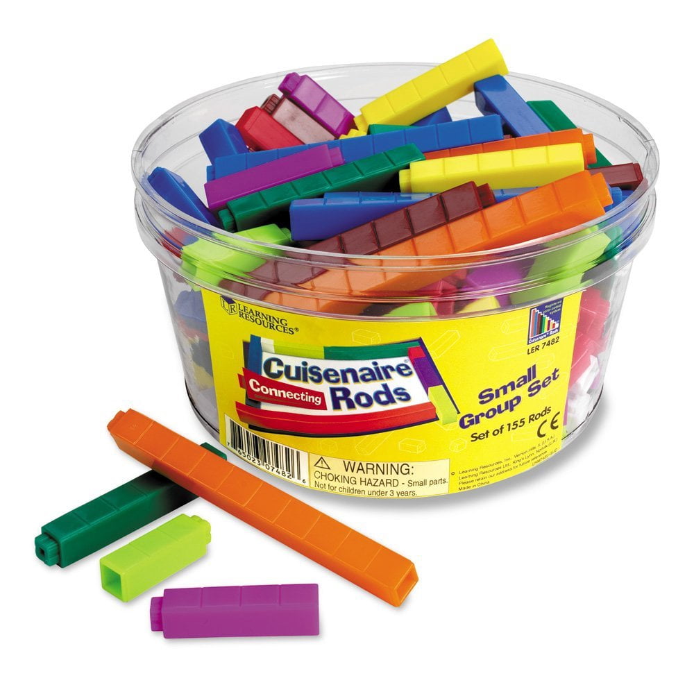 Learning Resources Connecting Rods Small Group Set, Set of 155, Ages 4+