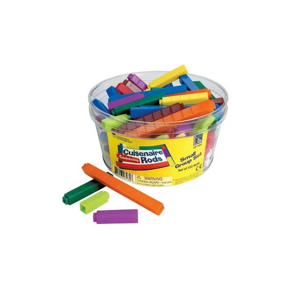 Learning Resources Cuisenaire Connecting Rods, Small Group, 155 Pieces