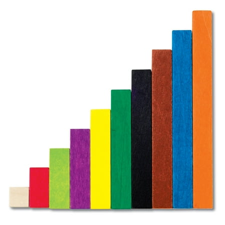 Learning Resources Cuisenaire Rods Introductory Set, Math Manipulatives, 74 Pieces, Ages 4, 5, 6+