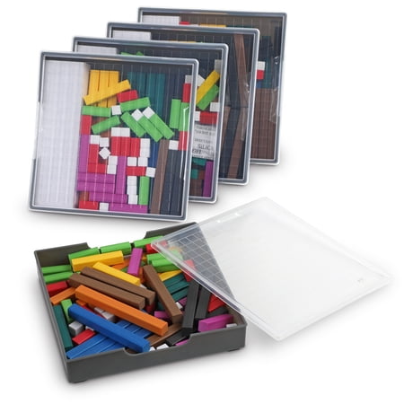 Learning Resources Cuisenaire Rods Multi-Pack: Plastic Rods, Math Manipulatives, Ages 4+