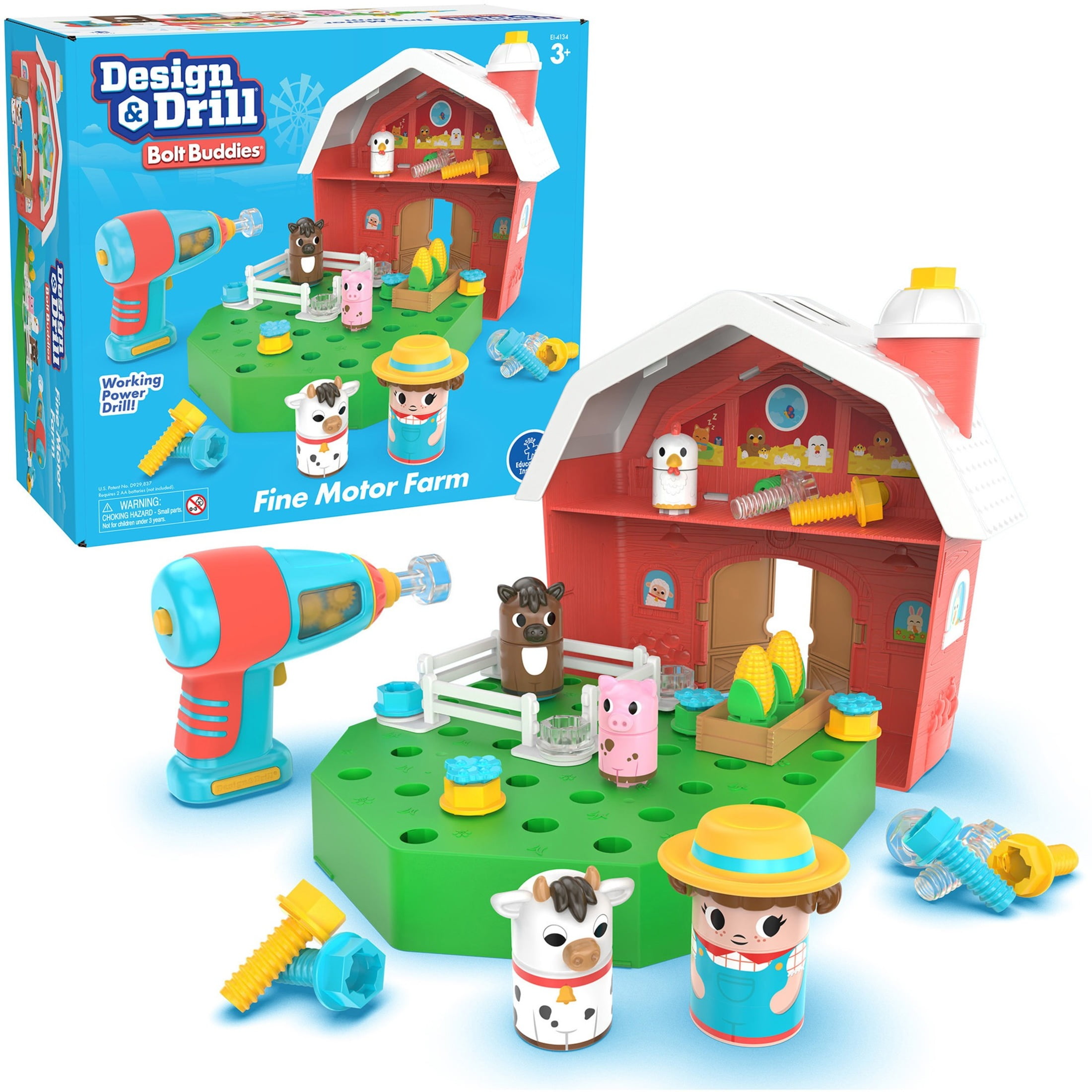 Learning Resources - Design & Drill Bolt Buddies Farm - Multi Learning Resources - Design & Drill Bolt Buddies Farm - Multi