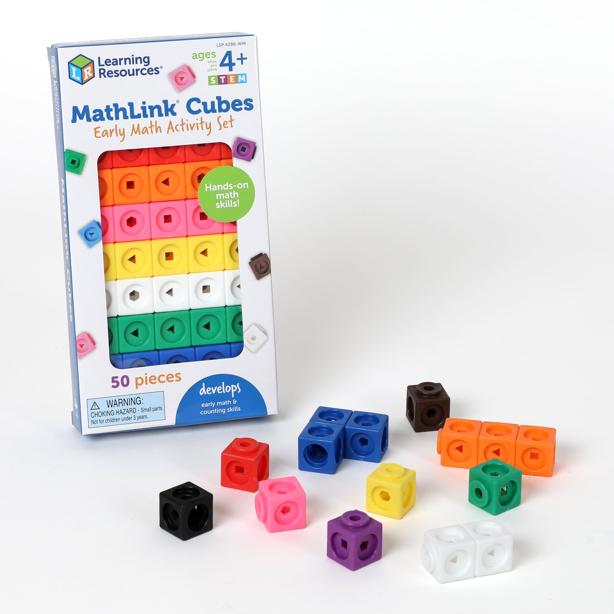 Learning Resources Early Math MathLink Cube Activity Set