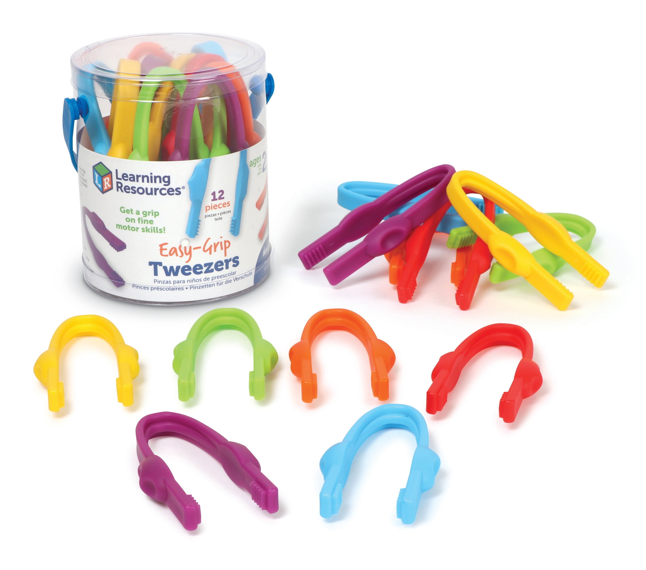 Learning Resources Easy Grip Pencil Grips, Assorted Colors, 12 Count, Ages 2+