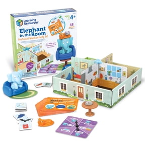 Learning Resources Elephant in The Room Positional Word Activity Set, Ages 4+, Educational Games