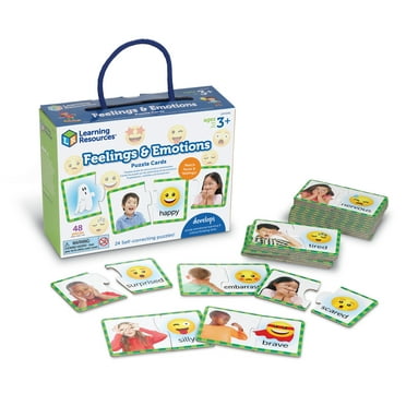 Learning Resources Feelings & Emotions Puzzle - Educational Puzzles for Kids Ages 3+, Social Emotional Games for Toddlers