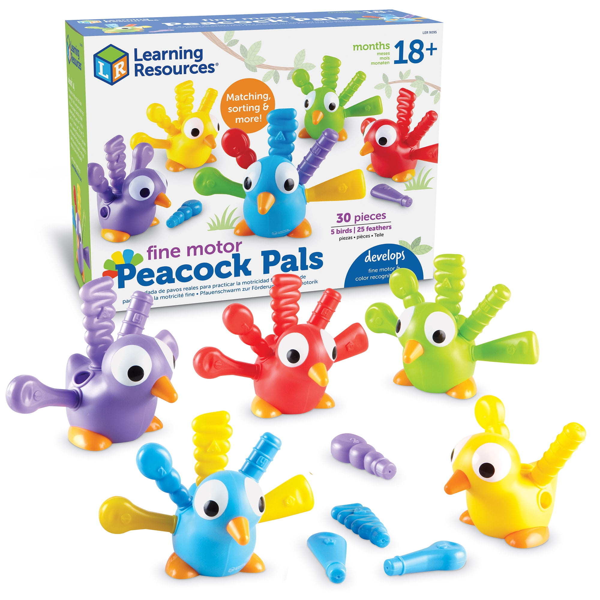 Learning Resources Fine Motor Peacock Pals - Toddler Montessori