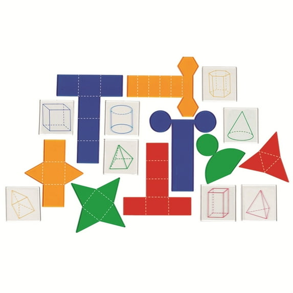 Learning Resources Folding Geometric Shapes, Math Manipulatives, Ages 7+
