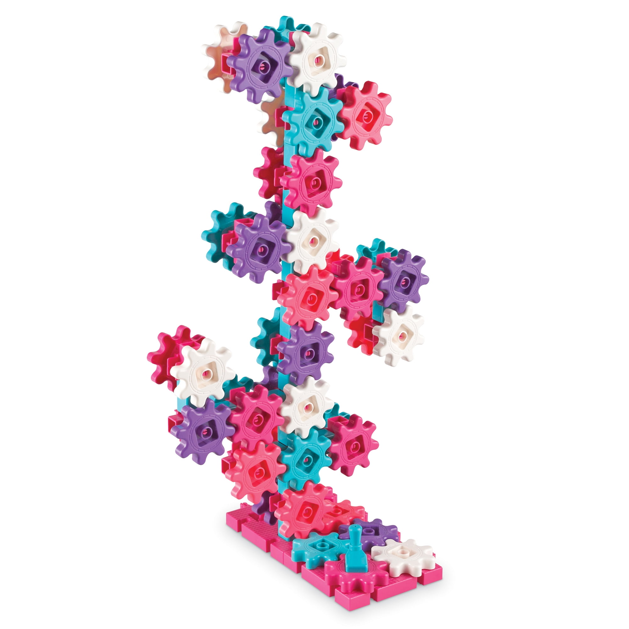 Learning Resources Gears! Gears! Gears! Deluxe Building Set, Puzzle, 100 Pieces, Pink