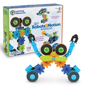 Learning Resources Gears! Gears! Gears! Robots in Motion, Engineering Toy for Kids, Ages 5+