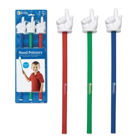 Learning Resources Hand Pointers, Set of 3 - Pointer Finger Stick, Pointers for Classroom