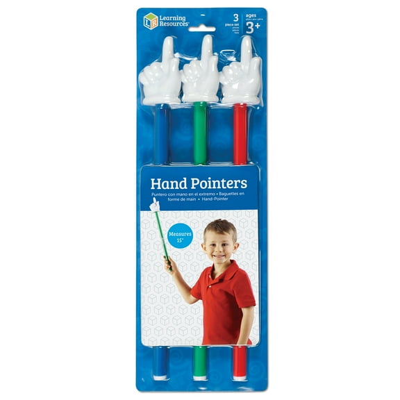 Learning Resources Hand Pointers -  PreK and Kindergarten Teacher Must Haves, Ages 3 +